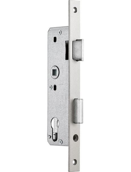 Einsteckschloß für Wohnungsabschlußtüren DIN 72 PZ 20x235mm Stulp R/L rund/kantig